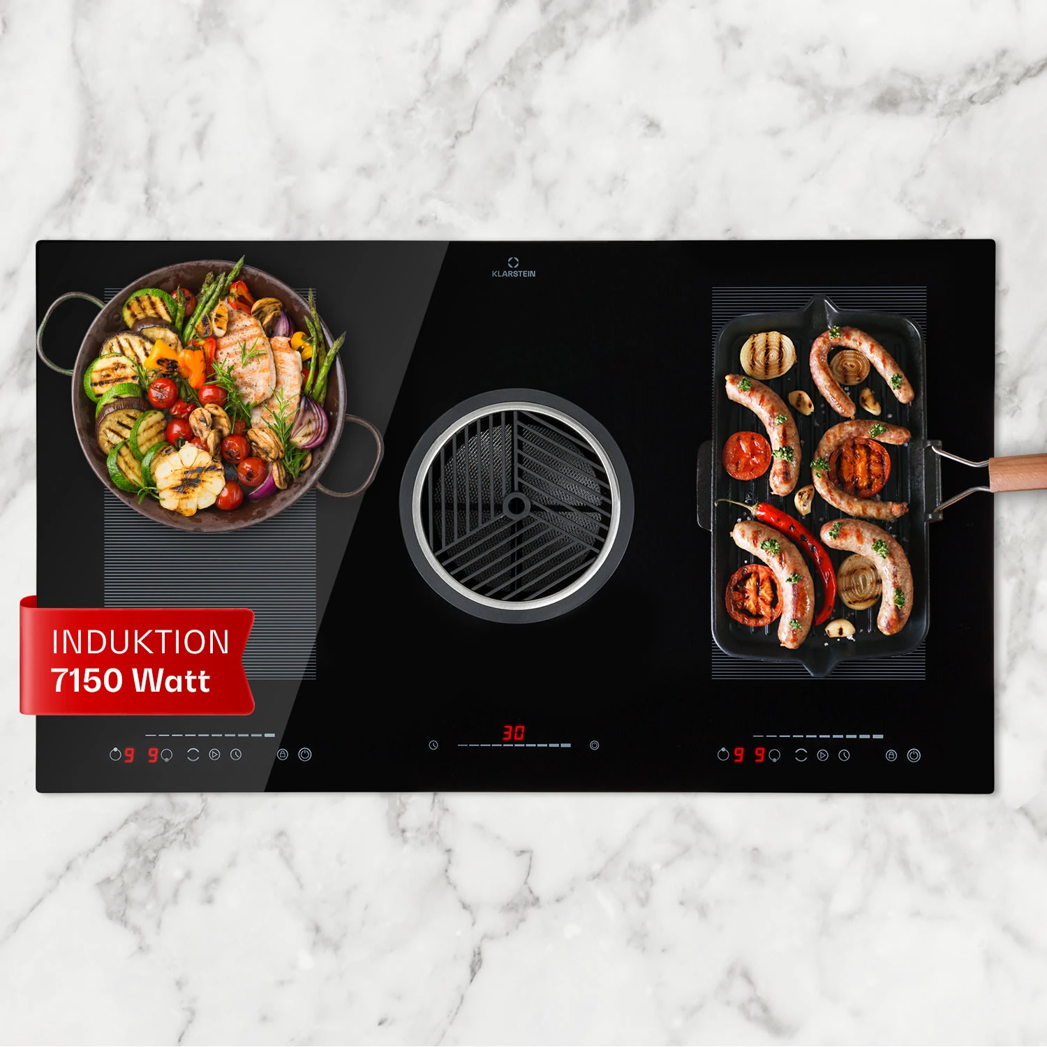 Full House 3.0 Down Air System Induktionskochfeld Mit Dunstabzug 3 Full House 3.0 Down Air System Induktionskochfeld Mit Dunstabzug