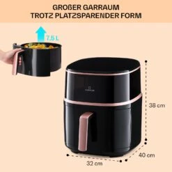 [Gebraucht] Air Bloom Heißluftfritteuse Mit Dampffunktion -Haushaltsgerätegeschäft 10040495 de 0007 usp