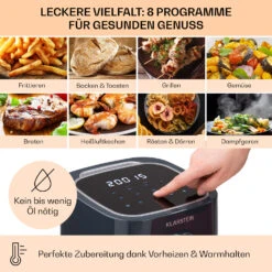 [Gebraucht] Crisp-Pro Heißluftfritteuse Air Fryer 1400W -Haushaltsgerätegeschäft 10040698 de 0003 usp