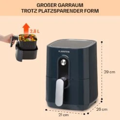 Crisp-Pro Heißluftfritteuse Air Fryer 1400W -Haushaltsgerätegeschäft 10040698 de 0006 usp 1
