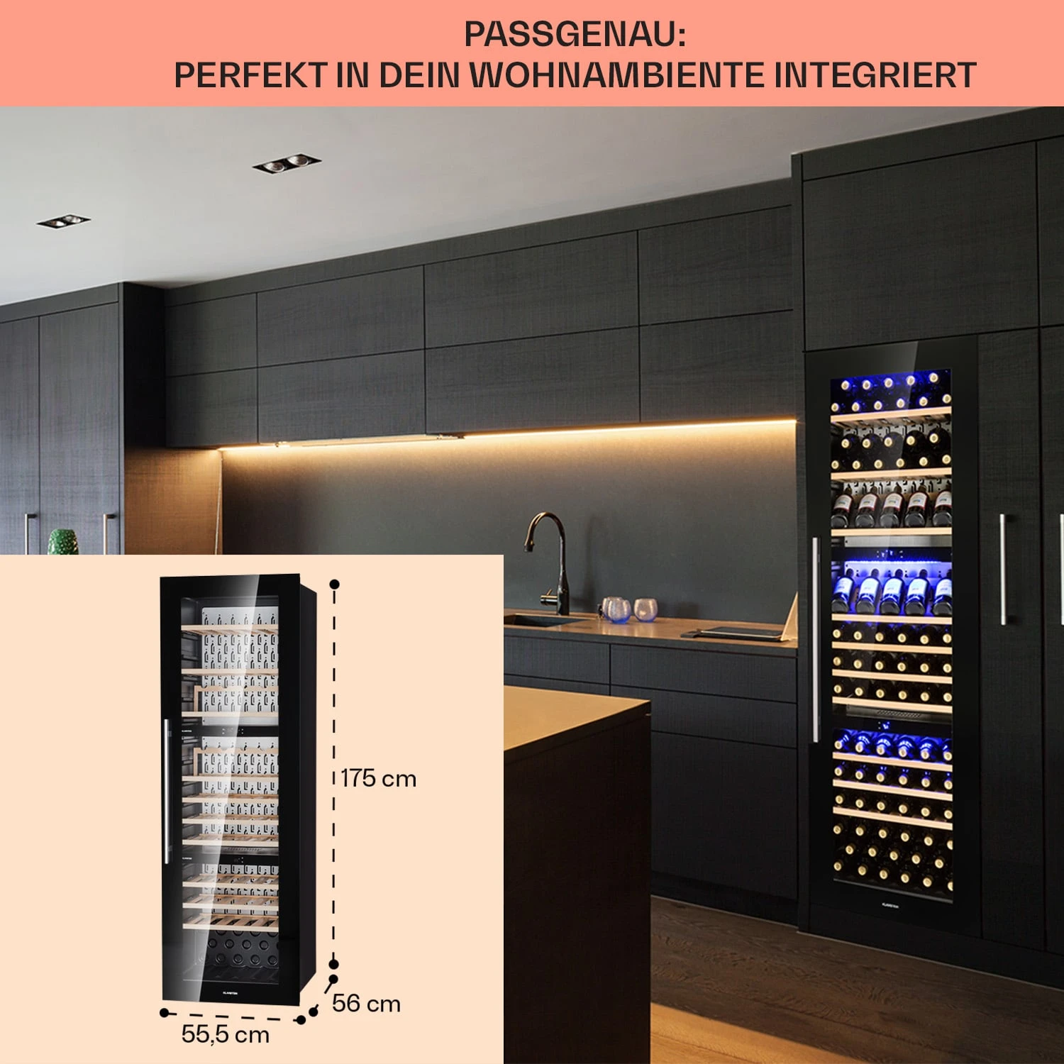 Vinsider 89 Built-In Trio Einbau-Weinkühlschrank 8 Vinsider 89 Built-In Trio Einbau-Weinkühlschrank – Bild 6