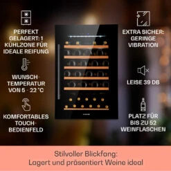 [Wiederverpackt] Vinsider 52 Built-In Uno Einbau-Weinkühlschrank -Haushaltsgerätegeschäft 10040733 de 0002 usp