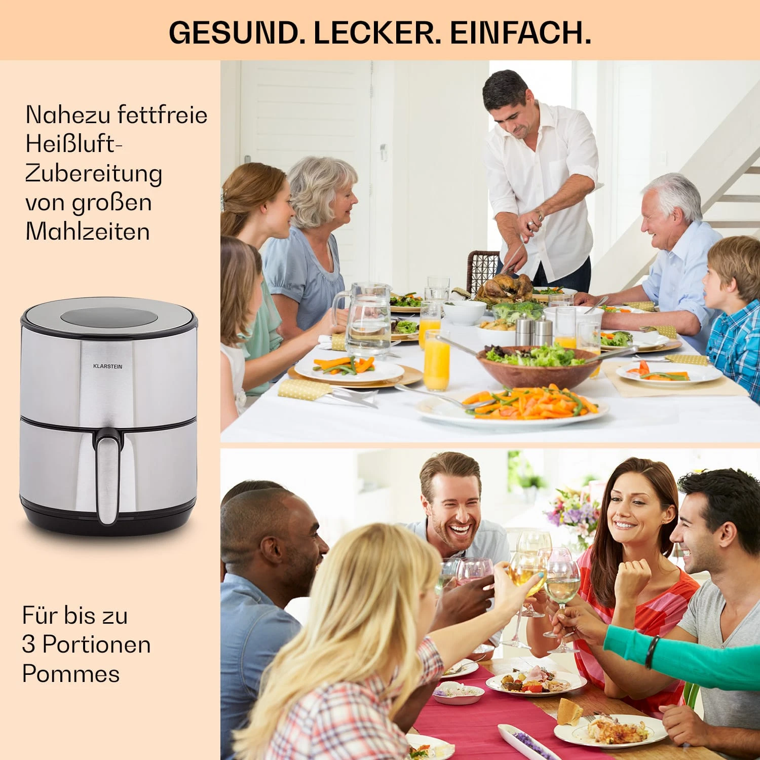 Klarstein Crisp-Pro 4,3L Air Fry 7 Klarstein Crisp-Pro 4,3L Air Fry – Bild 5