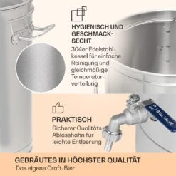 [Wiederverpackt] Brauheld Smart 65 Maischekessel -Haushaltsgerätegeschäft 10041154 de 0008 usp