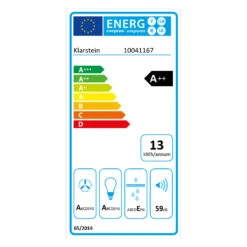 [Wiederverpackt] Ava 60 Dunstabzugshaube 60cm -Haushaltsgerätegeschäft 10041167 energy label 1