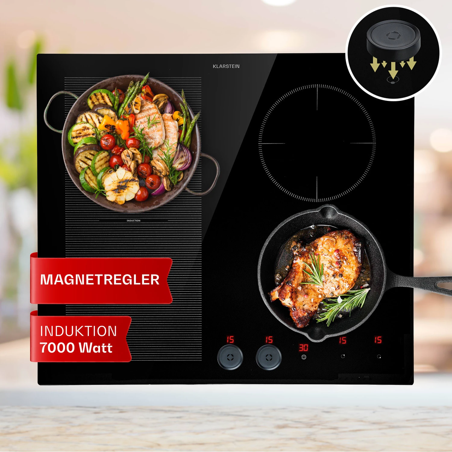 Magnichef 4 Flex Einbau-Induktionskochfeld 3 Magnichef 4 Flex Einbau-Induktionskochfeld