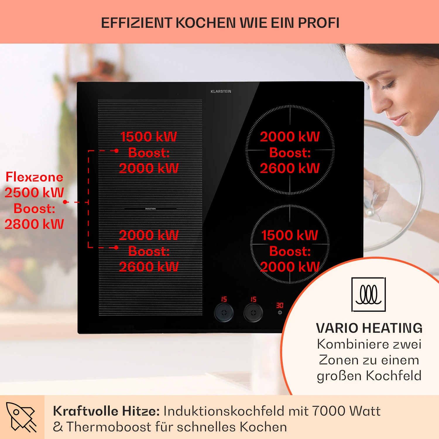 Magnichef 4 Flex Einbau-Induktionskochfeld 5 Magnichef 4 Flex Einbau-Induktionskochfeld – Bild 3