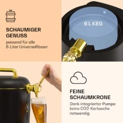 [Wiederverpackt] Passau Bierzapfanlage 6 L Universalfässer Druckluftpumpe -Haushaltsgerätegeschäft 10041521 de 0003 logo 1