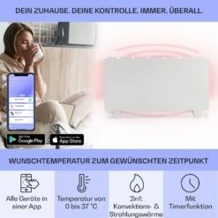 [Wiederverpackt] Taal Smart Hybrid Infrarotheizung -Haushaltsgerätegeschäft 10041869 de 0003 usp