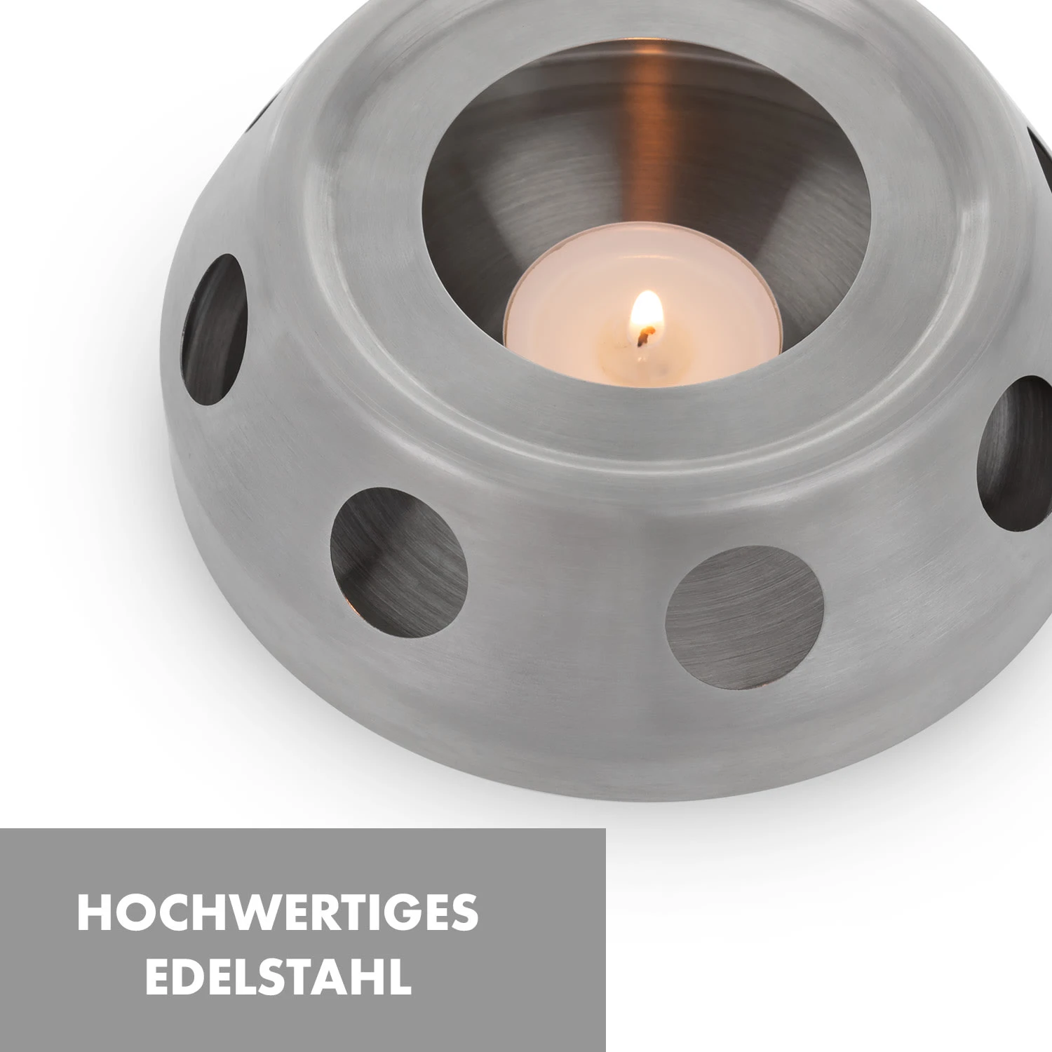 Sencha Design-Teekanne Mit Hibiscus Edelstahl-Stövchen 5 Sencha Design-Teekanne Mit Hibiscus Edelstahl-Stövchen – Bild 3