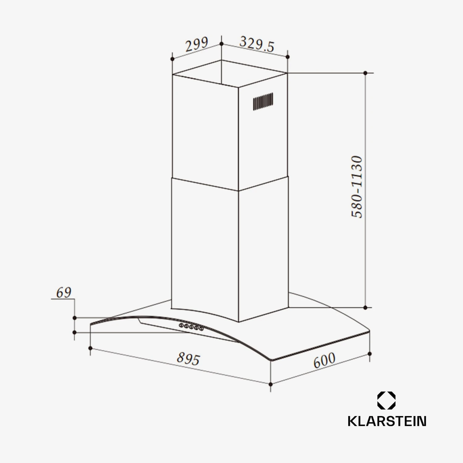 Colette Inselhaube Dunstabzugshaube 8 Colette Inselhaube Dunstabzugshaube – Bild 6