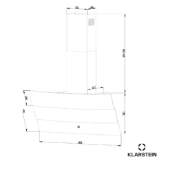 Antonia 90 Dunstabzugshaube Kopffrei 14 Antonia 90 Dunstabzugshaube Kopffrei -Haushaltsgerätegeschäft 10045308 yy 0011 dimensions