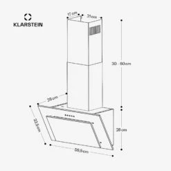 Athena 60 Dunstabzugshaube Kopffrei 60cm 16 Athena 60 Dunstabzugshaube Kopffrei 60cm -Haushaltsgerätegeschäft 10045319 yy 0011 dimensions