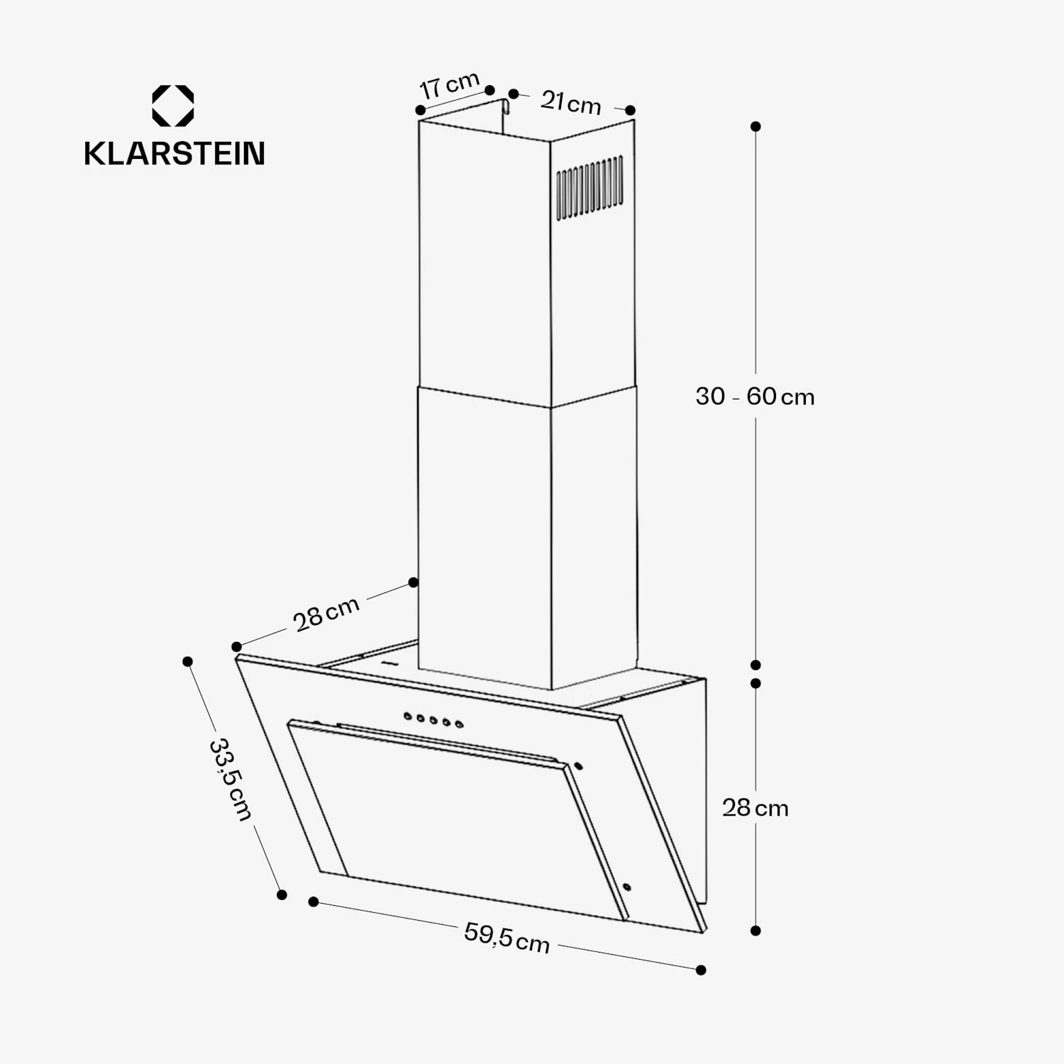 Athena 60 Dunstabzugshaube Kopffrei 60cm 9 Athena 60 Dunstabzugshaube Kopffrei 60cm – Bild 7