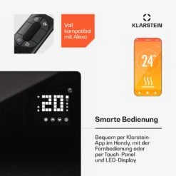 [Wiederverpackt] Bornholm Smart 2500 Konvektorheizung 2500W -Haushaltsgerätegeschäft 10045430 de 0007 usp