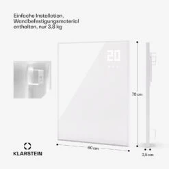 [Gebraucht] Wonderwall Smart Bornholm Infrarotheizung Für Die Wand 360W -Haushaltsgerätegeschäft 10045462 de 0007 usp