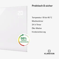 [Wiederverpackt] Wonderwall Smart Bornholm Infrarotheizung Für Die Wand 980W -Haushaltsgerätegeschäft 10045466 de 0005 usp 1