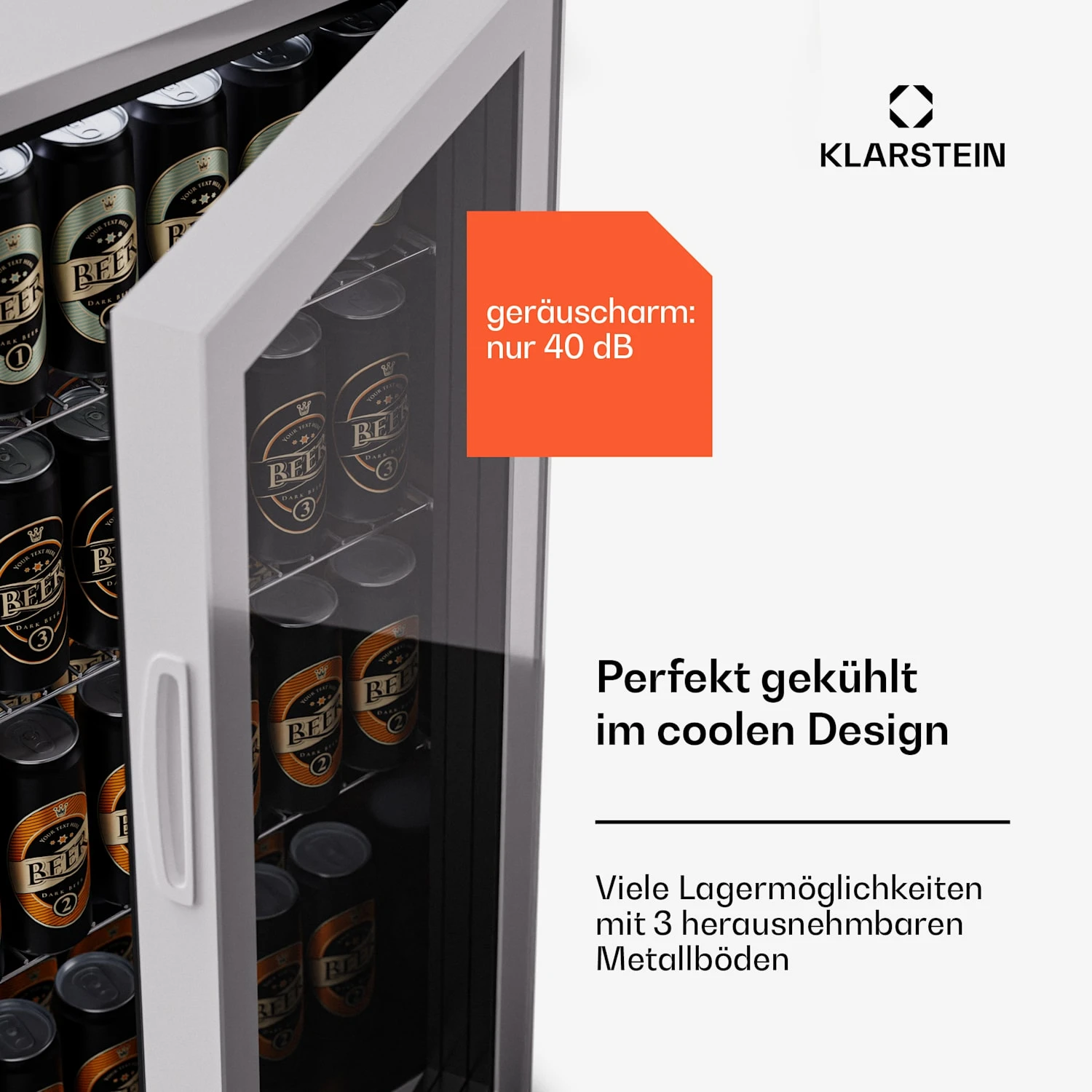 Beersafe 74 Slim Getränkekühlschrank Mit Glastür 74 Liter 6 Beersafe 74 Slim Getränkekühlschrank Mit Glastür 74 Liter – Bild 4