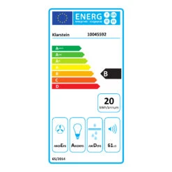 [Gebraucht] Contempo 60 Unterbau-Dunstabzugshaube -Haushaltsgerätegeschäft 10045592 energy label