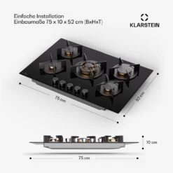 [Gebraucht] Goldflame 5 Gaskochfeld 5-flammig Autark -Haushaltsgerätegeschäft 10045626 de 0007 usp