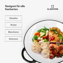[Wiederverpackt] Jersey Wok Gusseisen Emailliert Rund -Haushaltsgerätegeschäft 10045729 de 0002 usp