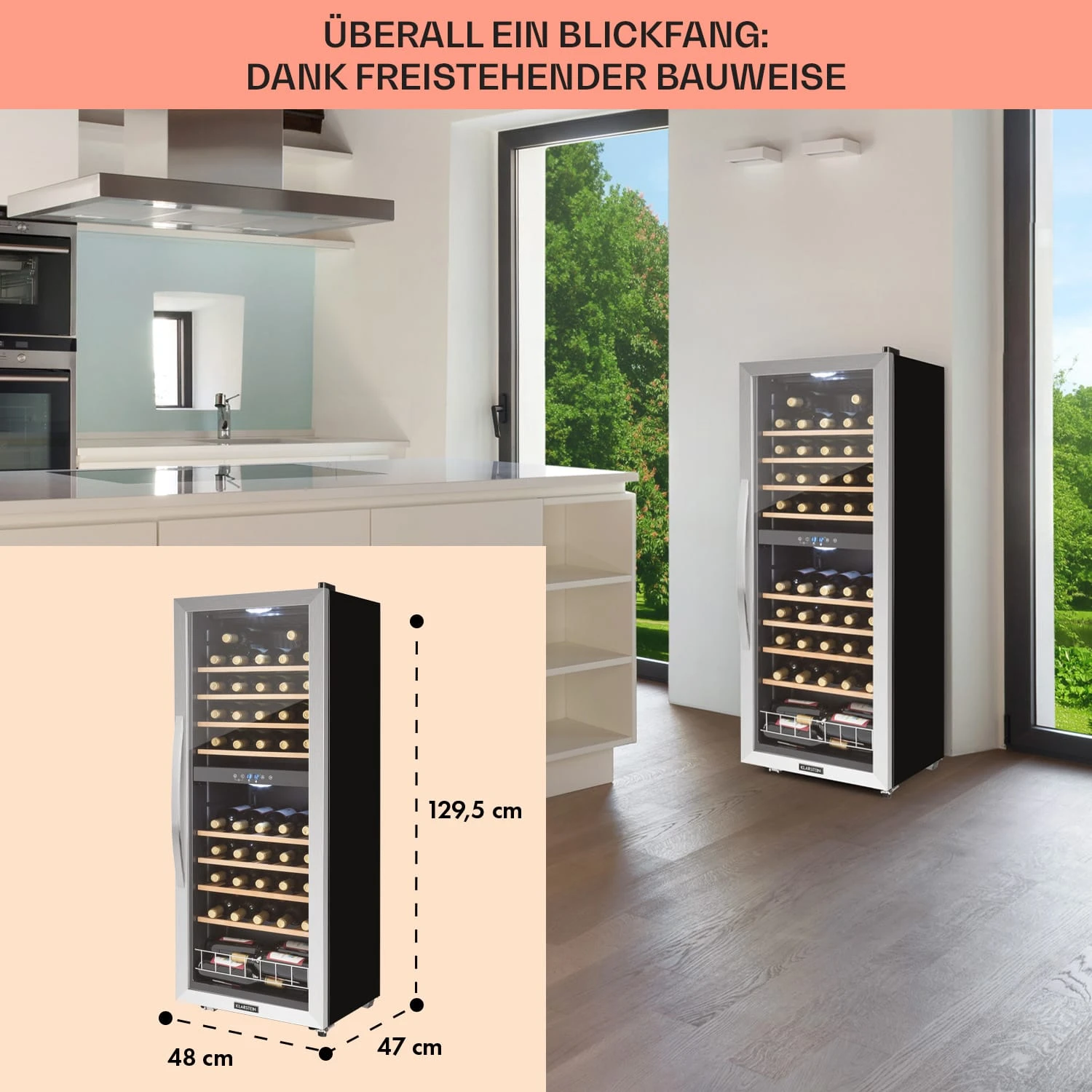 Vinamour 54 Duo Weinkühlschrank 2 Zonen 8 Vinamour 54 Duo Weinkühlschrank 2 Zonen – Bild 6