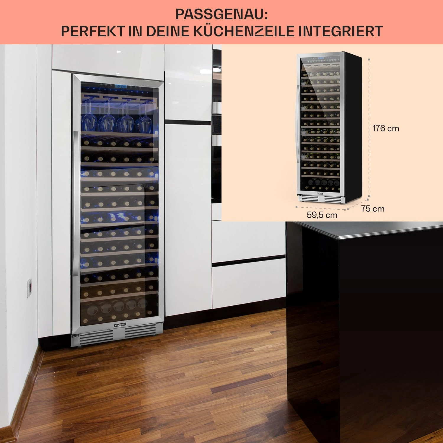 Vinovilla Grande 165 Built-in Uno Einbau-Weinkühlschrank 8 Vinovilla Grande 165 Built-in Uno Einbau-Weinkühlschrank – Bild 6