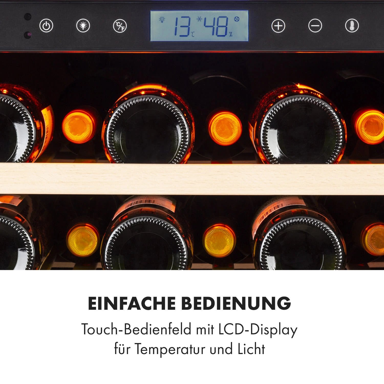 Vinovilla Grande 165 Built-in Uno Onyx Weinkühlschrank 2 Zonen 6 Vinovilla Grande 165 Built-in Uno Onyx Weinkühlschrank 2 Zonen – Bild 4