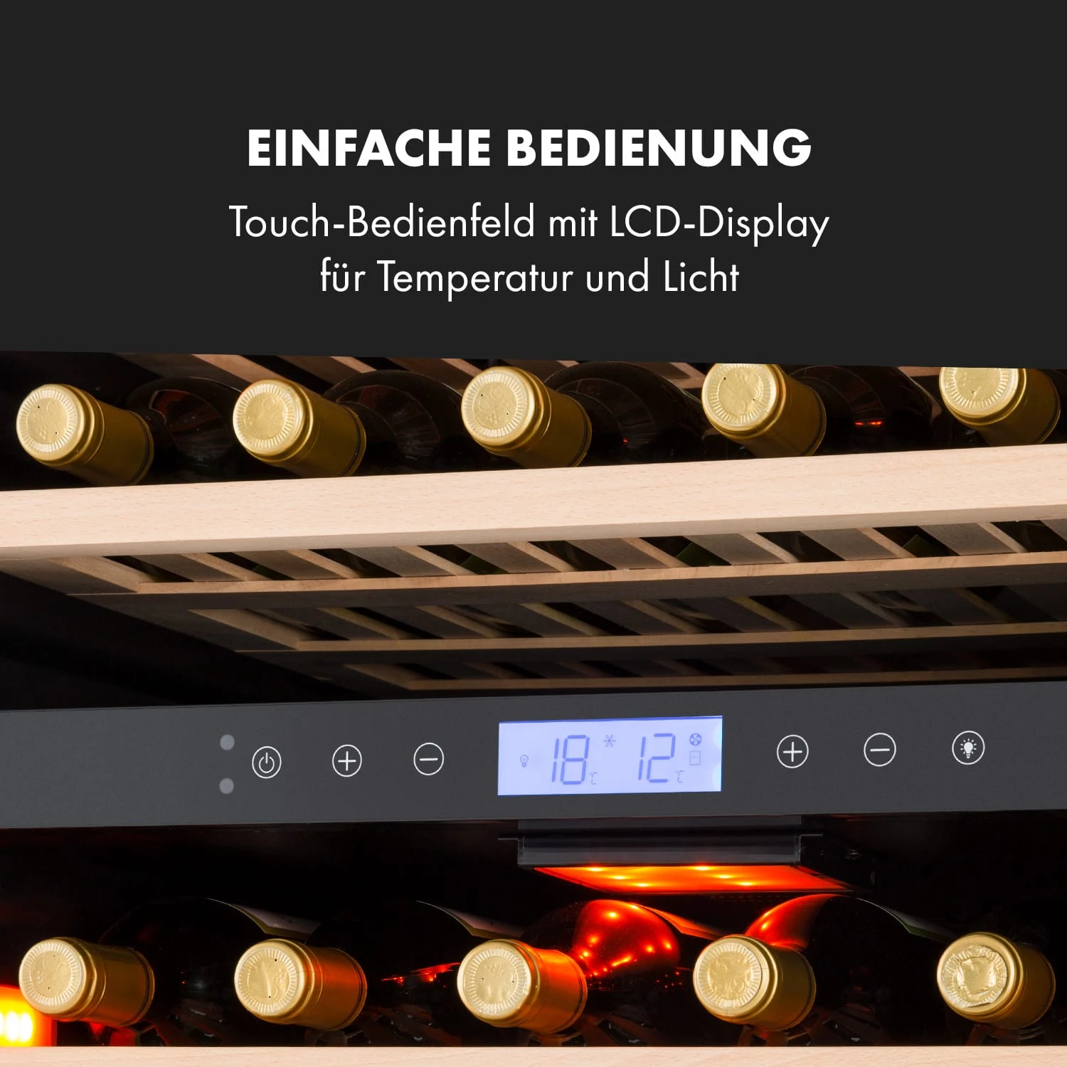 Vinovilla Grande 162 Built-in Duo Onyx Edition Weinkühlschrank 2 Zonen 8 Vinovilla Grande 162 Built-in Duo Onyx Edition Weinkühlschrank 2 Zonen – Bild 6