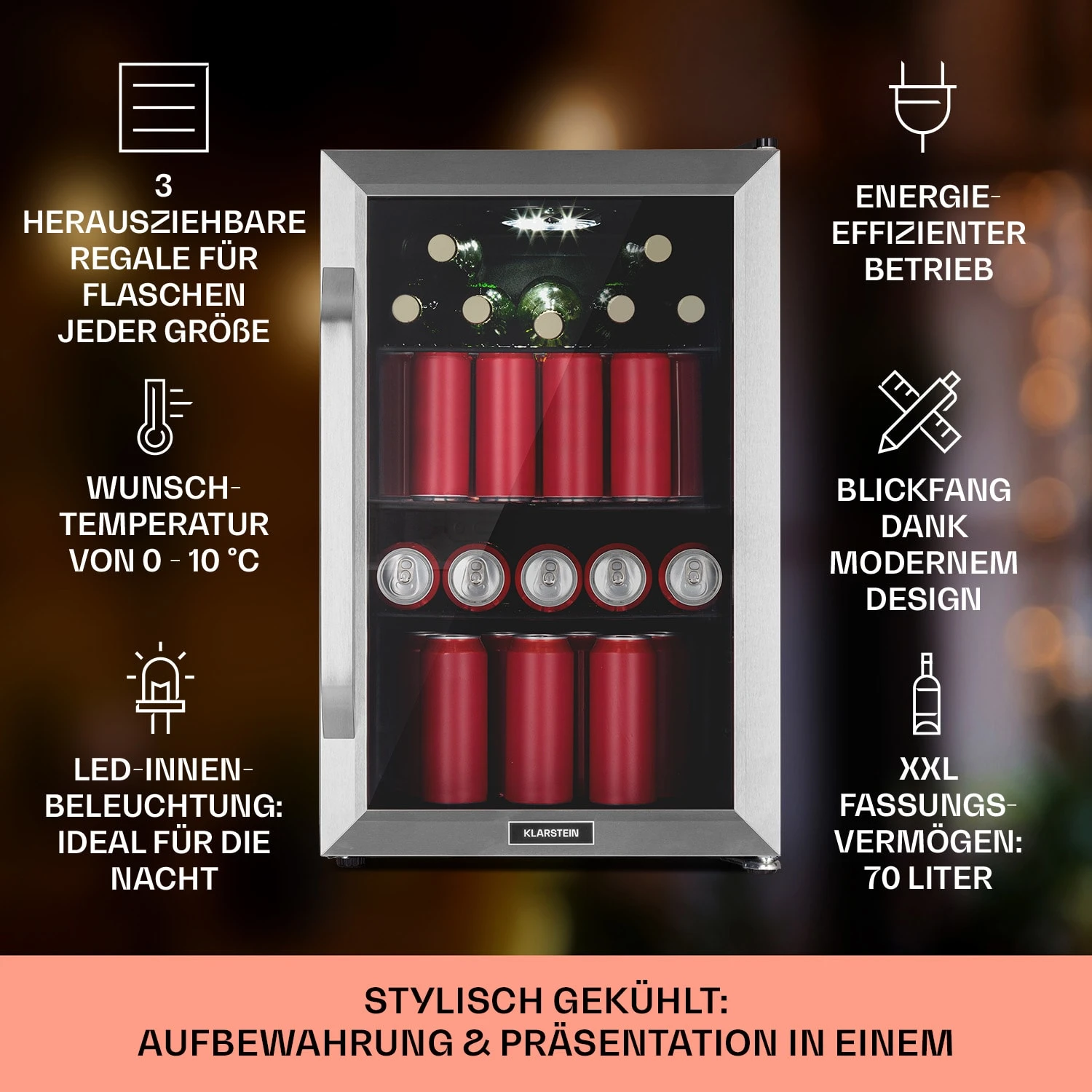 Beersafe 70 Birra Milano Edition Getränkekühlschrank Mit Glastür 4 Beersafe 70 Birra Milano Edition Getränkekühlschrank Mit Glastür – Bild 2