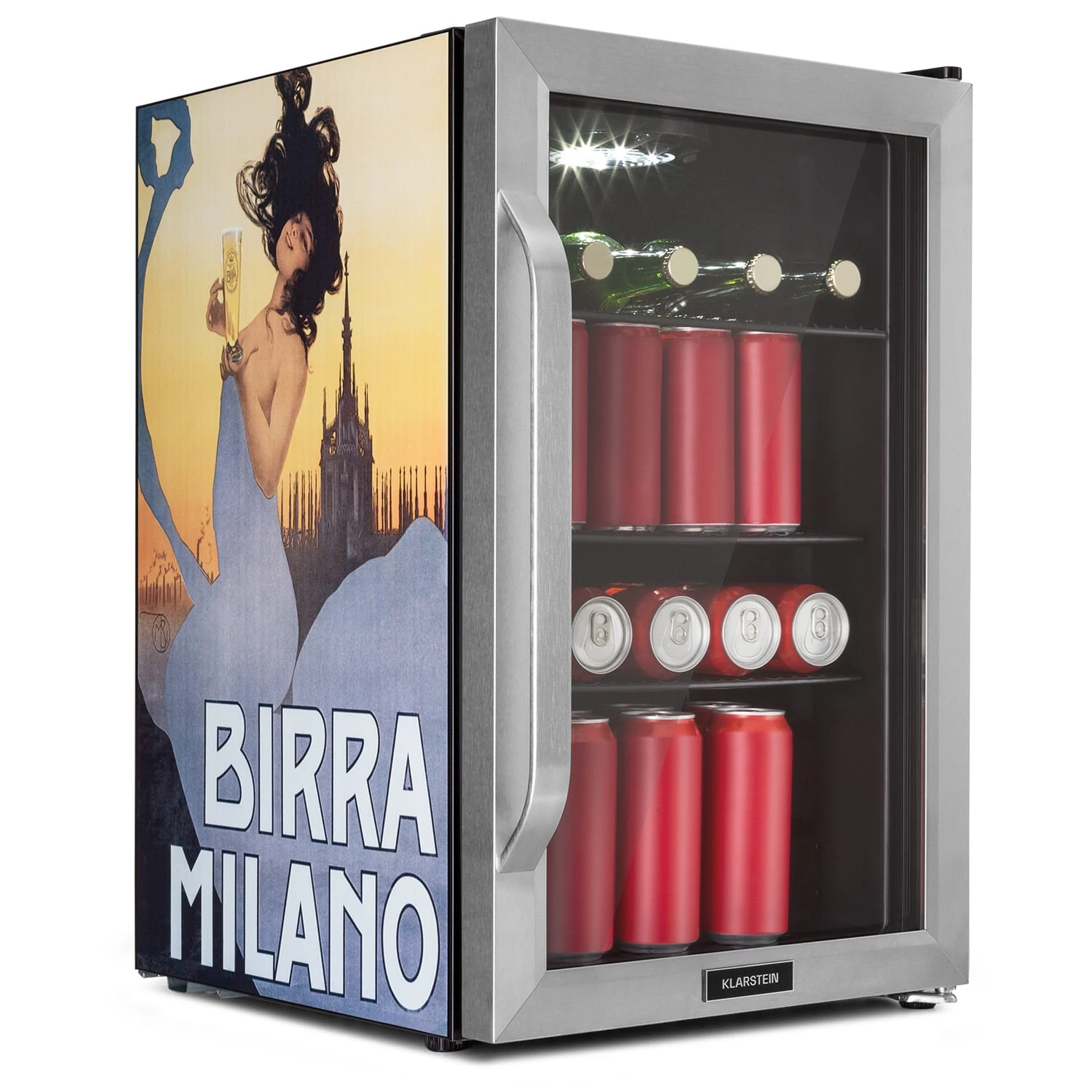 Beersafe 70 Birra Milano Edition Getränkekühlschrank Mit Glastür 3 Beersafe 70 Birra Milano Edition Getränkekühlschrank Mit Glastür