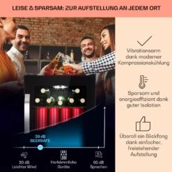 [Gebraucht] Beersafe 70 Bierzeit Edition Getränkekühlschrank Mit Glastür 70 Liter -Haushaltsgerätegeschäft 10046063 de 0003 usp