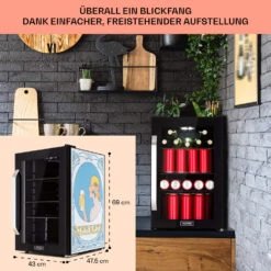 [Gebraucht] Beersafe 70 Bierzeit Edition Getränkekühlschrank Mit Glastür 70 Liter -Haushaltsgerätegeschäft 10046063 de 0007 usp