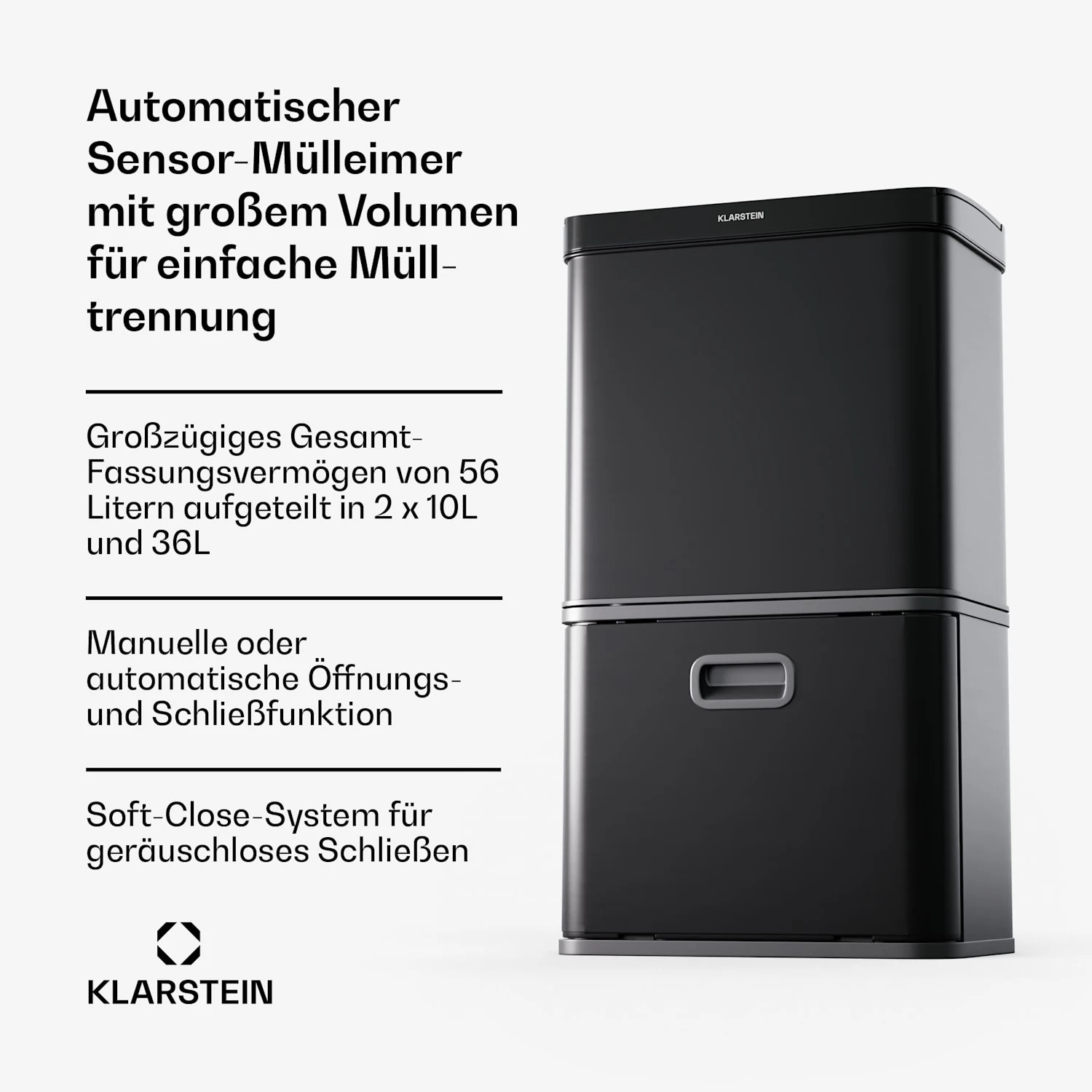 Touchless Sensor-Mülleimer 56L 4 Touchless Sensor-Mülleimer 56L – Bild 2