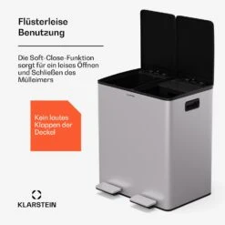 [Wiederverpackt] EcoVista Mülleimer Mit Kompostbehälter Abfalleimer 40 Liter -Haushaltsgerätegeschäft 10046168 de 0005 usp 1
