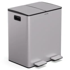 [Wiederverpackt] EcoVista Mülleimer Mit Kompostbehälter Abfalleimer 40 Liter