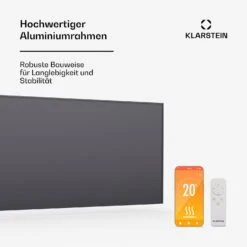 [Wiederverpackt] Wonderwall Smart Infrarotheizung Für Die Wand | 60x120cm -Haushaltsgerätegeschäft 10046257 de 0004 usp