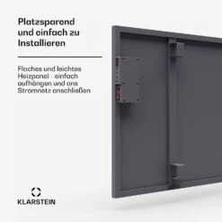 [Wiederverpackt] Wonderwall Smart Infrarotheizung Für Die Wand | 60x120cm -Haushaltsgerätegeschäft 10046257 de 0006 usp