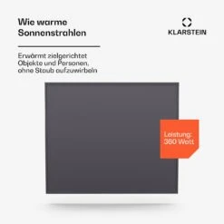 [Wiederverpackt] Wonderwall Smart Infrarotheizung Für Die Wand | 60x60cm -Haushaltsgerätegeschäft 10046258 de 0003 usp