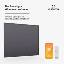 [Wiederverpackt] Wonderwall Smart Infrarotheizung Für Die Wand | 60x60cm -Haushaltsgerätegeschäft 10046258 de 0004 usp