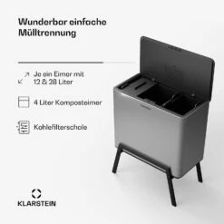 [Gebraucht] Yuma Mülleimer 40 L Inkl. Komposteimer -Haushaltsgerätegeschäft 10046333 de 0003 usp