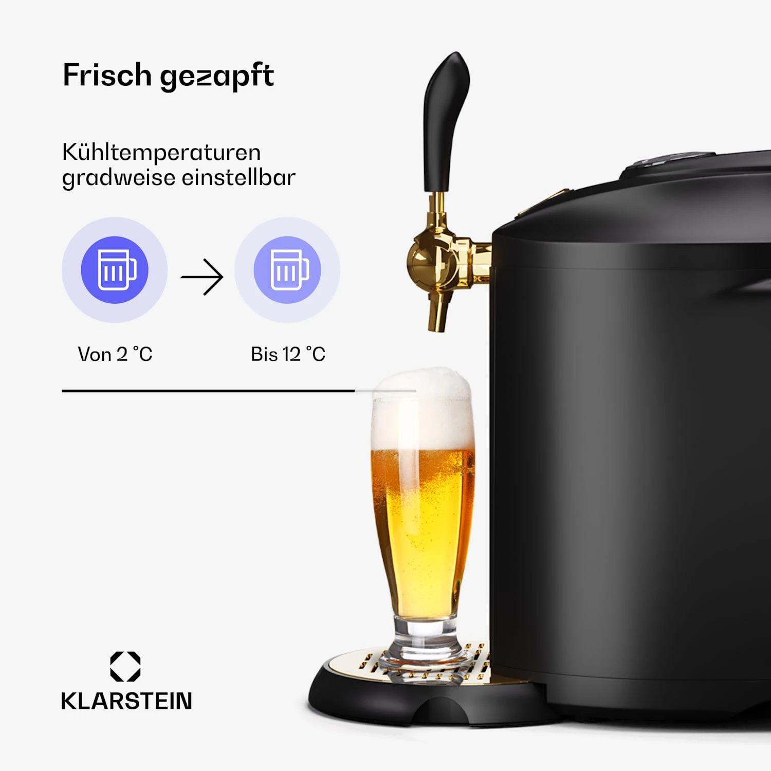Beerkules Bierzapfanlage | Für 5L-Fässer | Kühlkompressor 6 Beerkules Bierzapfanlage | Für 5L-Fässer | Kühlkompressor – Bild 4