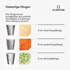 [Wiederverpackt] Chiara Salat-Aufsatz | 3 Verschiedene Klingen -Haushaltsgerätegeschäft 10046350 de 0003 usp 1