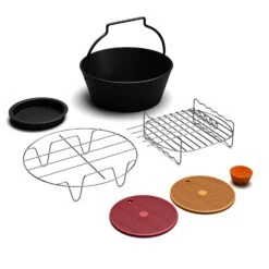 AeroVital Deluxe Color Touch Zubehörset | 6-teilig | Lebensmittelecht