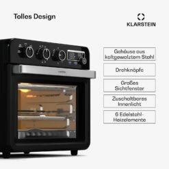 [Wiederverpackt] Air Glaze Heißluftfritteuse | 2000 Watt | 34 Liter -Haushaltsgerätegeschäft 10046474 de 0004 usp 1