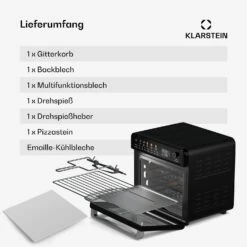 [Gebraucht] AirGlaze Digital Heißluftfritteuse | 2200 W | 34 Liter -Haushaltsgerätegeschäft 10046477 de 0006 usp