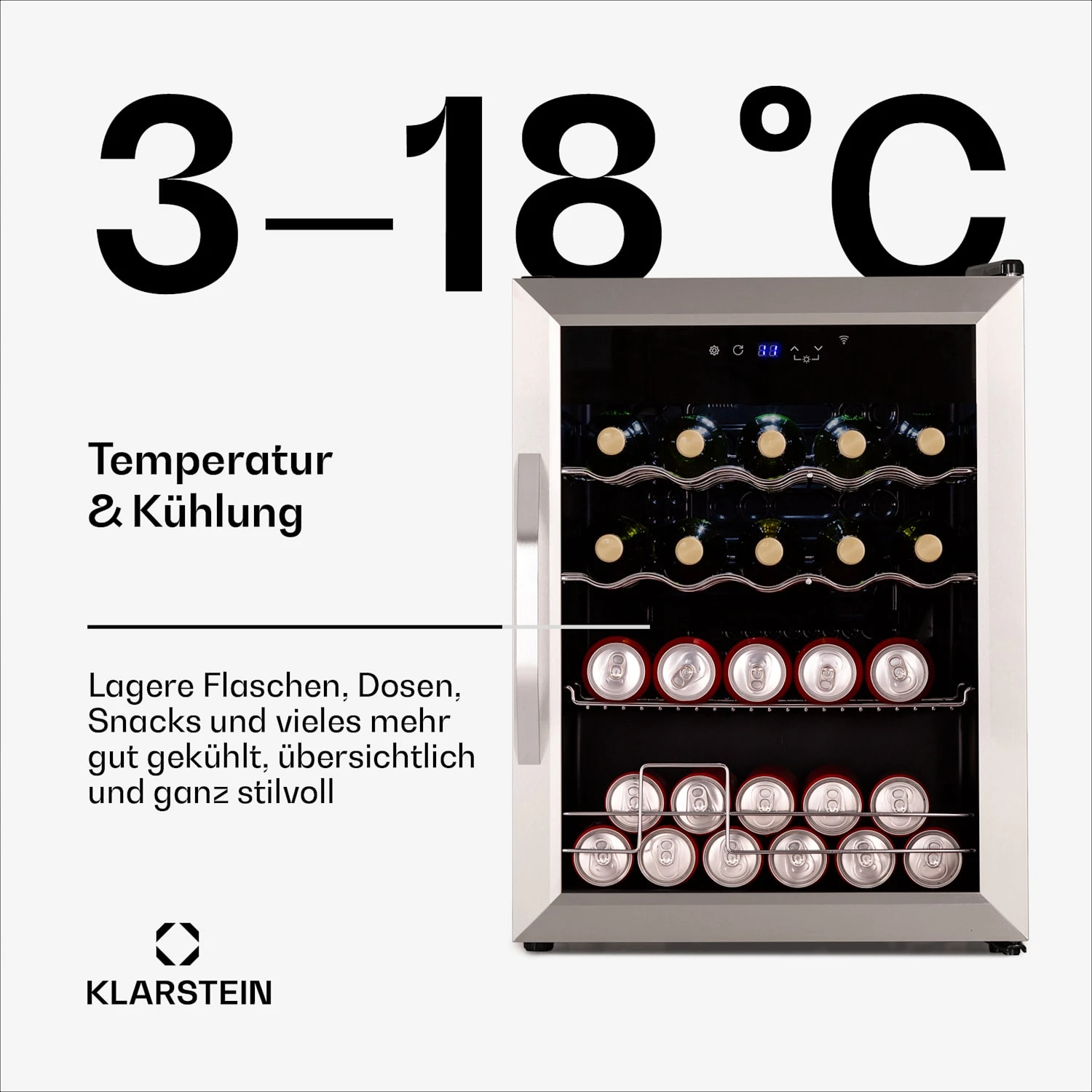 Coachella 65 Smart Getränkekühlschrank Mit Glastür 60 Liter 6 Coachella 65 Smart Getränkekühlschrank Mit Glastür 60 Liter – Bild 4