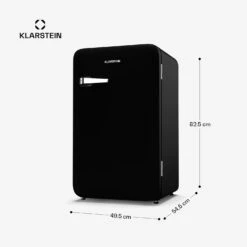 [Wiederverpackt] Audrey Evo Kühlschrank | 112L | Retro-Design -Haushaltsgerätegeschäft 10046628 yy 0011 dimensions