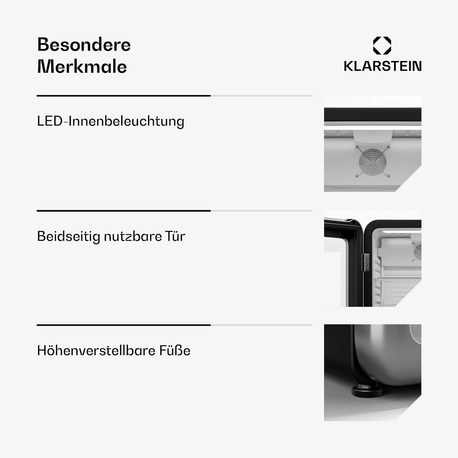 Audrey Evo Getränkekühlschrank Mit Glastür | Retro-Design | 93 L 8 Audrey Evo Getränkekühlschrank Mit Glastür | Retro-Design | 93 L – Bild 6