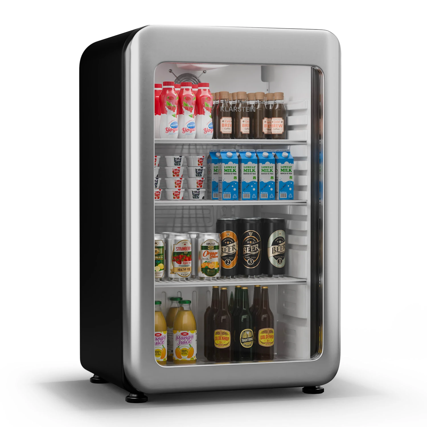 Audrey Evo Getränkekühlschrank Mit Glastür | Retro-Design | 93 L 3 Audrey Evo Getränkekühlschrank Mit Glastür | Retro-Design | 93 L